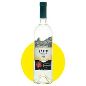 Вино Кастел Кожушна Шардоне/Castel Cojusna Chardonnay белое сухое, 0,75 л, 11,5%