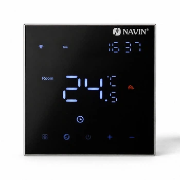 Терморегулятор для електричної теплої підлоги NAVIN EH602 B-16A з Wi-Fi, чорний