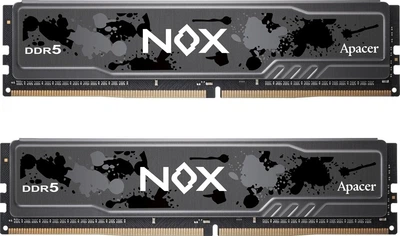 Pamięć RAM Apacer DDR5-6000 32768 MB PC5-48000 (Kit of 2x16384) NOX (AH5U32G60C622MBAA-2)