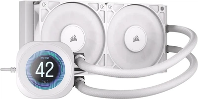 Система рідинного оxолодження Corsair Nautilus 240 RS LCD White (CW-9061032-WW)