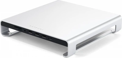 Hub USB Satechi Aluminum Monitor Stand Hub for iMac Silver (ST-AMSHS)