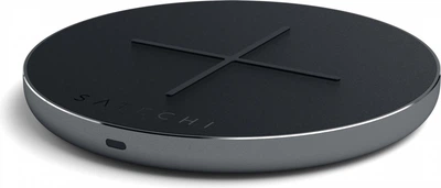 Бездротовий зарядний пристрій Satechi Aluminum Fast Wireless Charger Space Grey (ST-IWCBM)