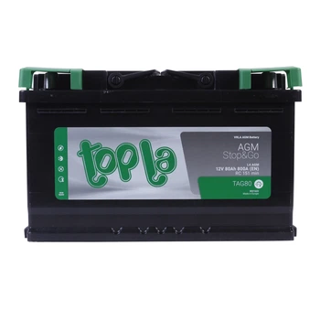 Автомобильный аккумулятор TOPLA AGM 6CT 80Ah R+ TAG80