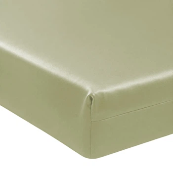 Простирадло на резинці по периметру MirSon Satin Light Pro 10-014 Soft yellow 80x200+25 см (2200010175608)