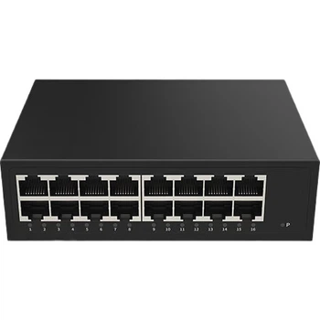 Коммутатор KeepLINK KP-9000, 16 портов Gigabit, для корпоративных сетей и видеонаблюдения