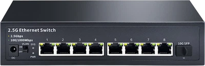 Коммутатор Huoyi 8×2.5G + 1×10G Ethernet