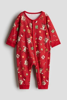 Комбинезон-слип хлопковый для девочки H&M 1200792-022 062 см (2-3 months) Красный