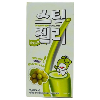 Желейні цукерки-соломка Green Grape KUNYOUNG 60 г