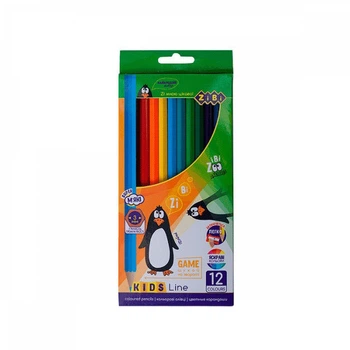 Олівці кольорові ZiBi ZB.2414 Kids Line 12 кольорів