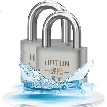Навесной замок HOTUN, нержавеющая сталь 304, водонепроницаемый и устойчивый к ржавчине, небольшой замок для шкафов, ящиков, для использования на открытом воздухе, противоугонный замок для окон, нержавеющая сталь 30 мм