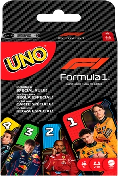 Настільна гра Mattel Uno F1 JMF10 (англійське видання) (194735375257)
