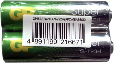 Батарейки GP SUPER G-TECH Alkaline LR6 AA