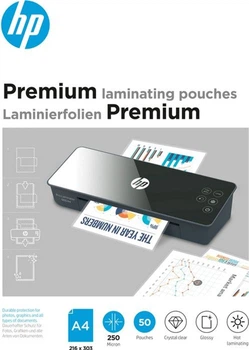 Folia do laminowania HP Premium Laminating Pouches A4 216 x 303 mm 250 µm błyszcząca 50 szt. (9125)