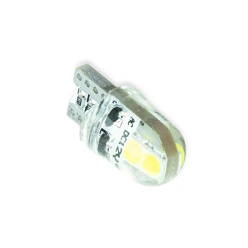 Автолампа світлодіодна БЦ 12-5 лазер. WHITE T10-3030-4SMD-Crystal (силікон) CANBUS мультиполярний Megalight