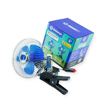 Вентилятор 24 V (d 6" - 15,0 см) металлический, прищепка, 2 скорости Balansa