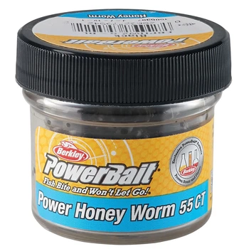 Силикон Berkley PowerBait Power Honey Worm 25mm 60g #Yellow with Scales