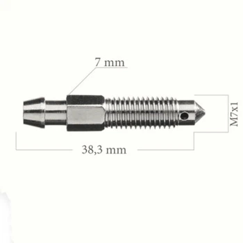 Штуцер прокачки гальм WP 0087 (M7x1 L=38,3 mm)