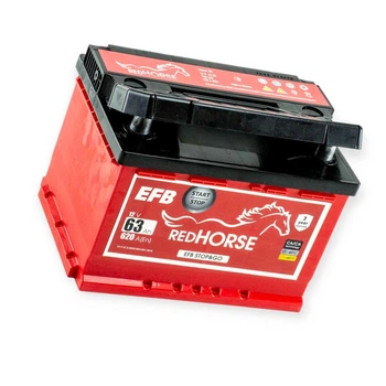 Аккумулятор Red Horse 63Ач 630А EFB (Start&Stop) (L2) (0) Евро правый плюс