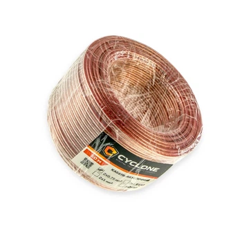 Провод акустический 2 х 0,75 прозрачный (бухта 50м) CYCLONE