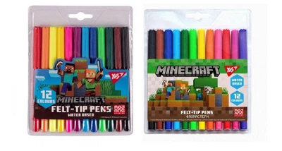 Фломастери 12кол. YES Minecraft 650544