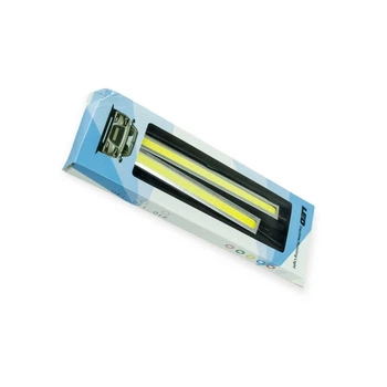Ходові вогні 12V DRL COB 170х15мм WHITE хром Megalight