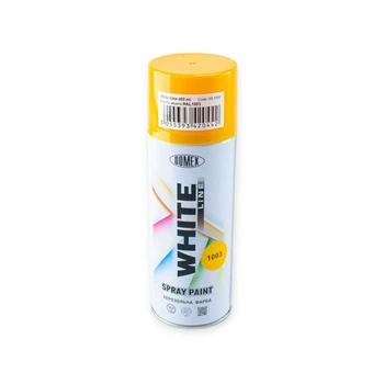 Краска аэрозоль акрил Domex White Line 1003 Жёлтая (400мл)