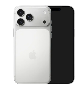 Муляж iPhone 17 Pro Max серебристый с защитой камеры и упаковкой для демонстрации Silver