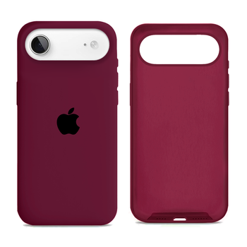 Чохол силіконовий Silicone Case Full Size для iPhone 17 Air протиударний з мікрофіброю всередині Maroon MC-12036