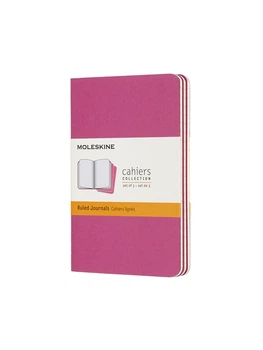 Блокнот Moleskine Cahier карманный, Линейка Кинетический Розовый (CH011D17) 8058647629643