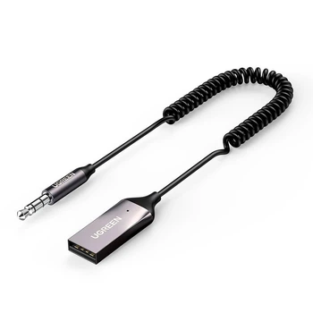 FM-трансмиттер Ugreen CM309 Bluetooth с AUX и микрофоном Серый (UGR-70601)