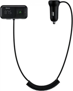 FM-трансмиттер Baseus S-16 Bluetooth MP3-плеер Т-образный Черный (CCMT000201)