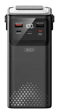 Павербанк XO PR287 PD20W+QC22.5W Four Cables + Lighting 80000mAh Black