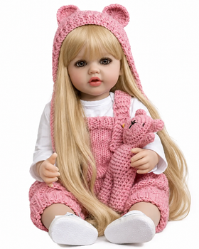Реалистичная кукла Реборн 55 см полностью виниловая Doll Reborn Baby К0100302