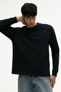 Лонгслів H&M Loose Fit чорний 1302376001 S