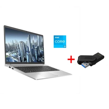 Ультрабук Б-класс HP ProBook 450 G8 / 15.6" (1920x1080) IPS / Intel Core i3-1115G4 (2 (4) ядра по 1.7 - 4.1 GHz) / 8 GB DDR4 / 256 GB SSD NVMe / Intel UHD Graphics / WebCam / Win 11 Pro б/у + Подарок Флеш-накопитель Kingston DataTraveler Exodia S 64GB