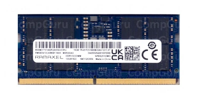 Оперативная память для ноутбука Ramaxel DDR5 16GB 5600MHz SO-DIMM 1Rx8 PC5-5600B (RMSB3410CA88IBF-5600)