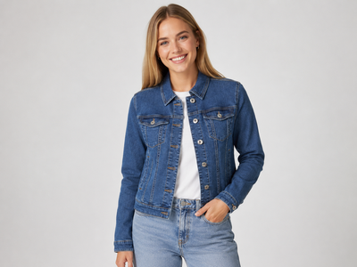 Жіноча джинсова куртка Esmara р. 40 УКР (XS / 34 EU) класична синя куртка з деніму