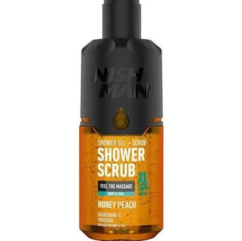 Гель для душу з мінеральним скрабом Honey Peach 480 мл Nishman