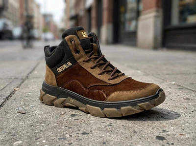 Кросівки термо, черевики спотивні CAT Nubuck Brown GTX 41