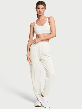 Жіночі джоггери Victoria's Secret VSX Featherweight Knit Jogger Pant S Білий (27008466)
