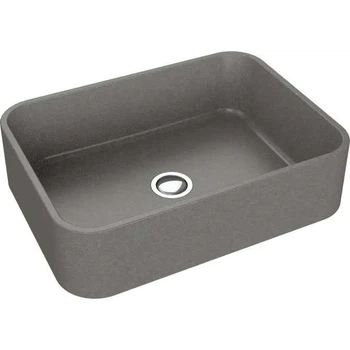 Раковина накладна Axis Cres E 500x370 прямокутна, сіра (11B.CS000.90A.0010A)