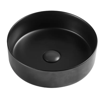 Умывальник накладной Mixxus Premium Topper-0101 355х355 круглый, черный матовый (MP6490)
