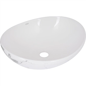 Умывальник накладной Qtap Dove 415x340 овальный, белый (QTDOV188SB49785)