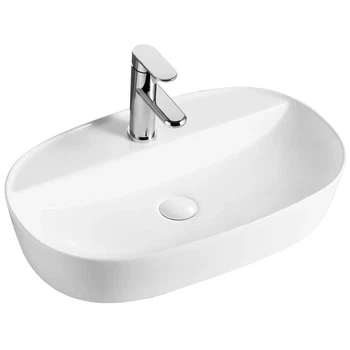 Умывальник накладной Mixxus Premium Ellipse 600x380 овальный, белый (MP6679)