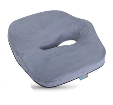 Подушка ортопедическая для сидения Correct Shape Max Comfort 50х50см от гемороя, простаты, подагры, серая (73374)