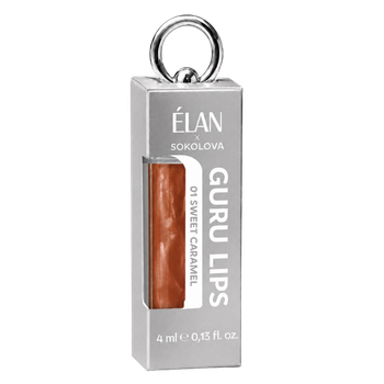 Блеск для губ Elan, Guru Lips, 01 Sweet Caramel, 4 мл