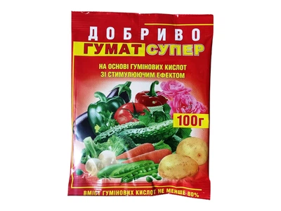 Добриво органічне Гумат супер 100г