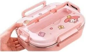 Ланч-бокс MANCHAOJIA Sanrio Hello Kitty из нержавеющей стали с отделениями, детский