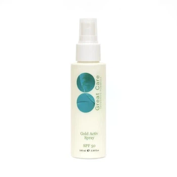 Сонцезахисний спрей для обличчя і тіла SPF 50 Great Care Gold Activ Spray SPF 50 100 мл
