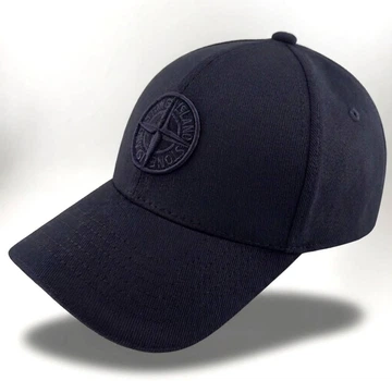 Бейсболка фулка STRETCH COTTON на резинке STONE ISLAND темно-синего цвета S (55-56 см)